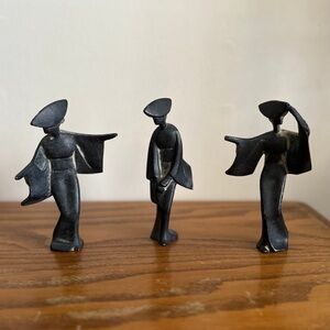 Midcentury Cast Iron Geishas